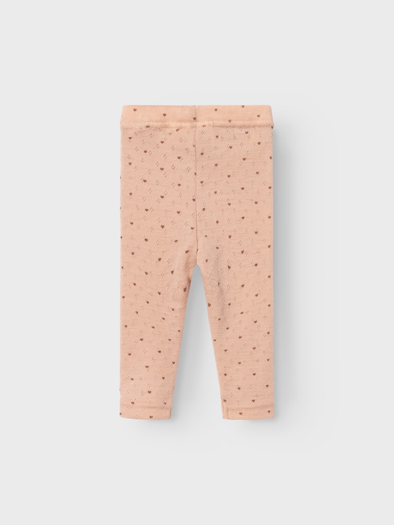 Lil' Atelier Uld Baby Leggins Nava Rugby Tan - Billede 2
