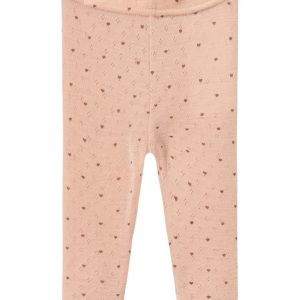 Lil' Atelier Uld Baby Leggins Nava Rugby Tan