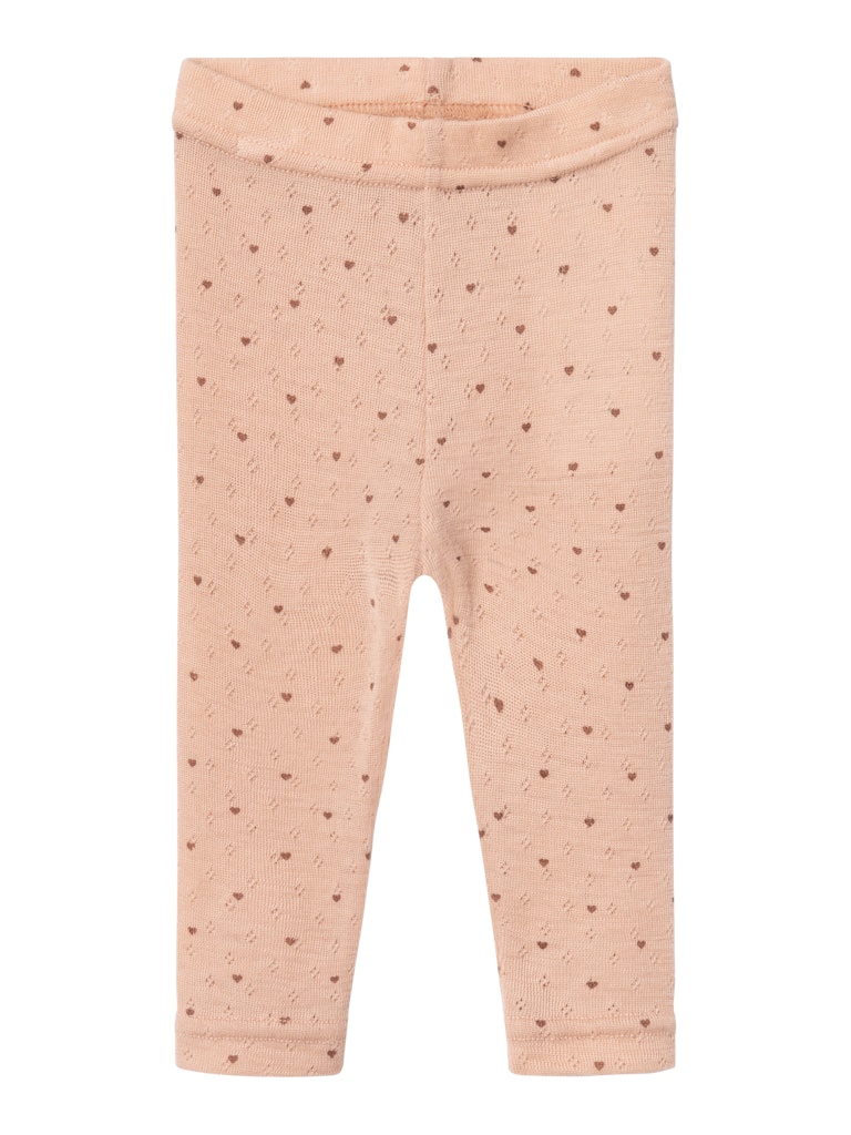 Lil' Atelier Uld Baby Leggins Nava Rugby Tan