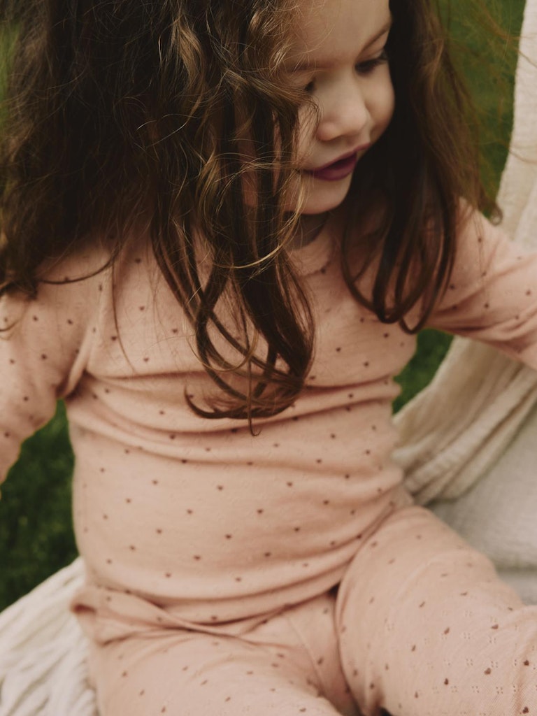 Lil' Atelier Uld Bluse LS Nava Rugby Tan - Billede 2