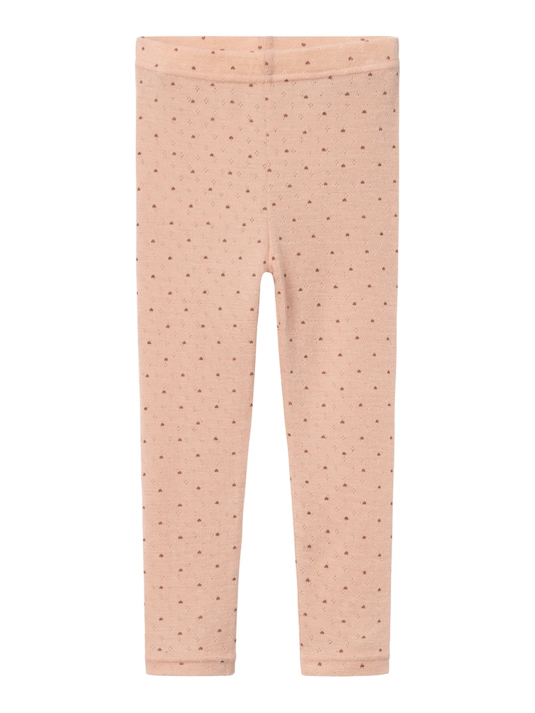 Lil' Atelier Uld Leggins Nava Rugby Tan