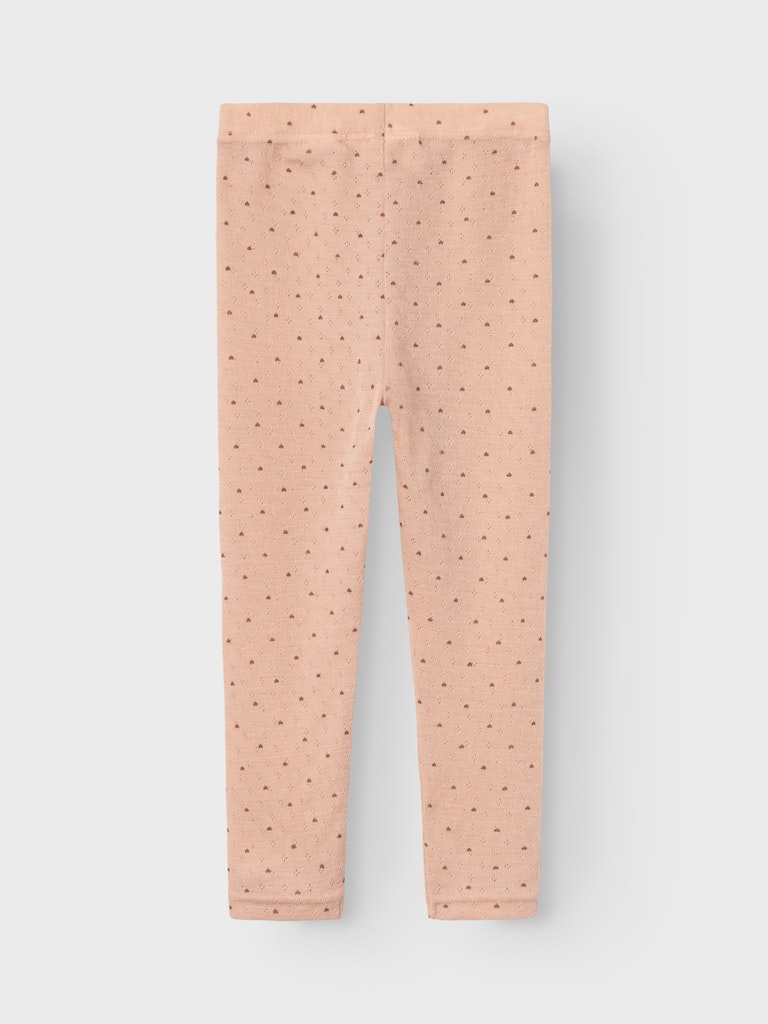 Lil' Atelier Uld Leggins Nava Rugby Tan - Billede 5