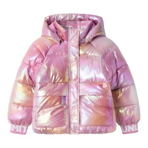 Name It Puffer Jakke Malan Foil Moonlite Mauve