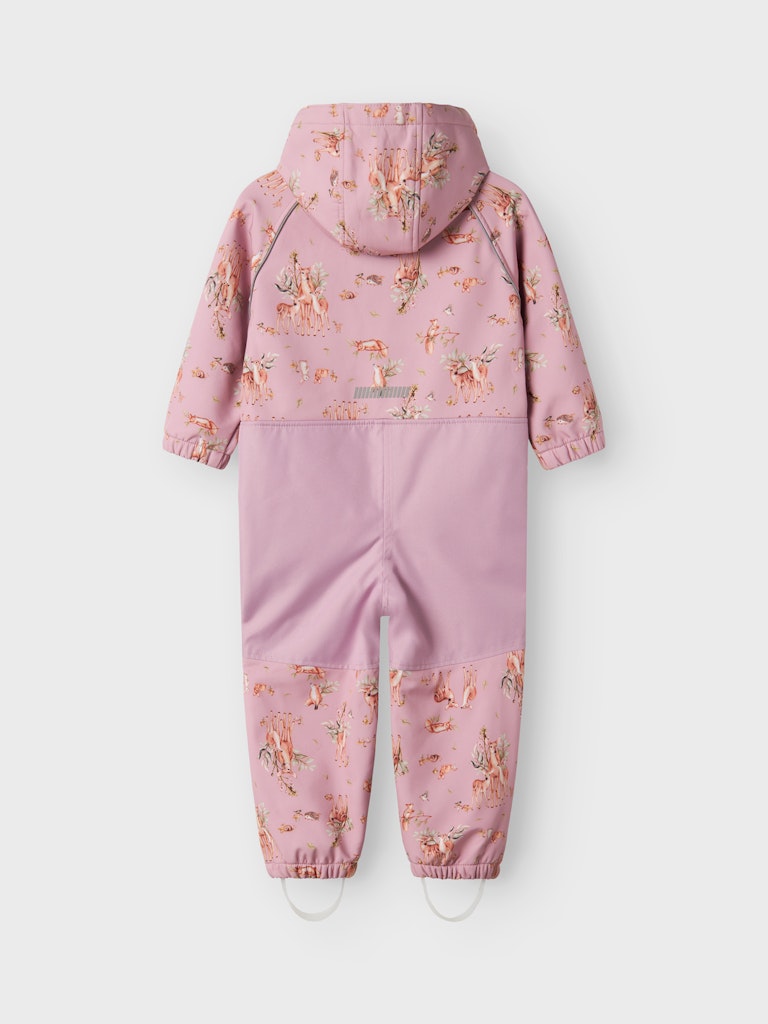 Name It Softshell Heldragt Alfa08 AOP Mauve Shadows - Billede 2