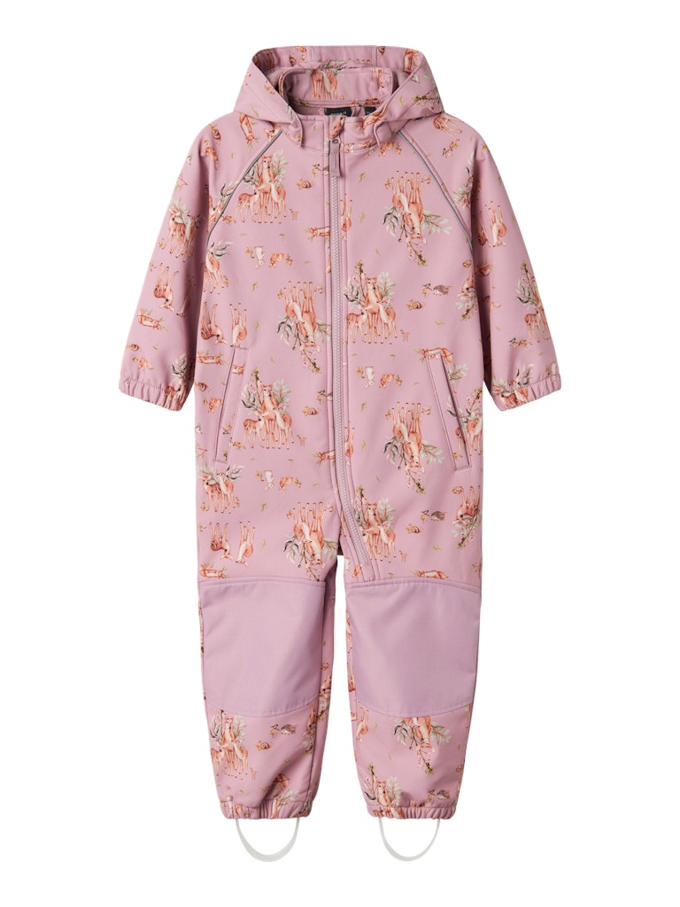 Name It Softshell Heldragt Alfa08 AOP Mauve Shadows