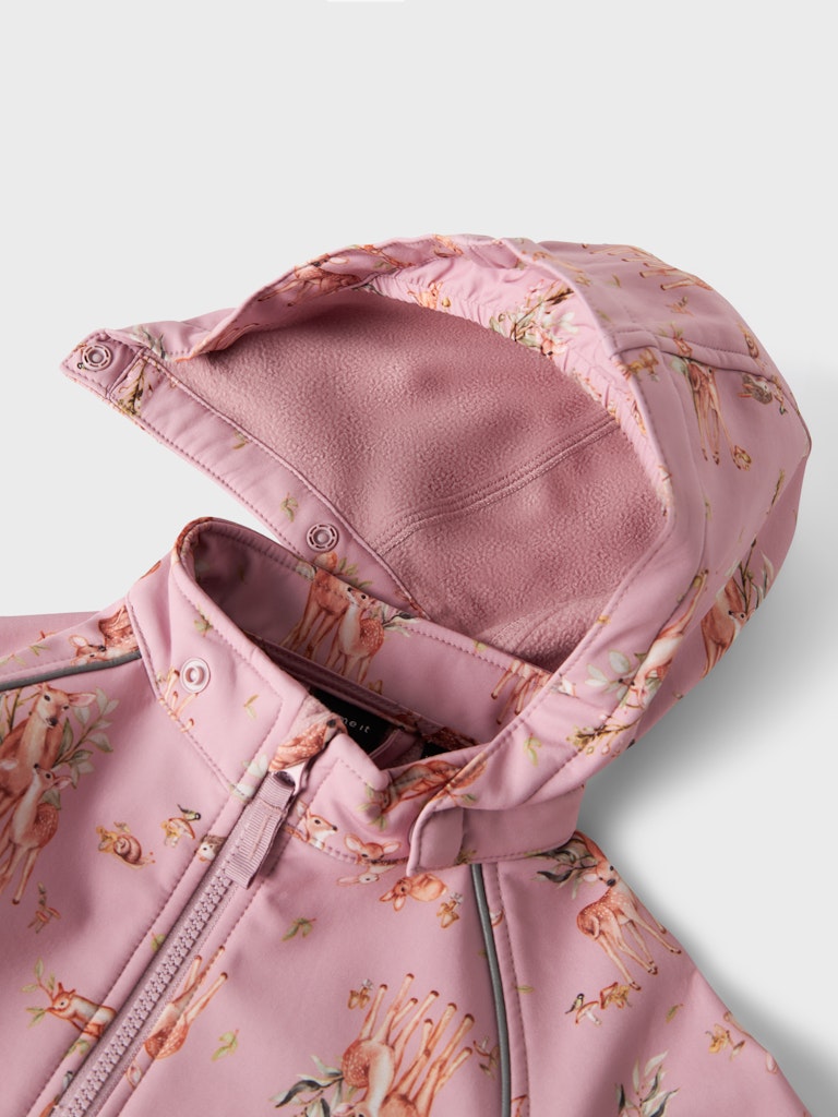 Name It Softshell Heldragt Alfa08 AOP Mauve Shadows - Billede 5