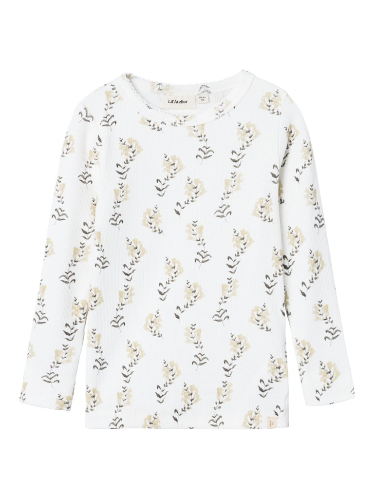 Lil' Atelier Bluse LS Gavo Slim Coconut Milk