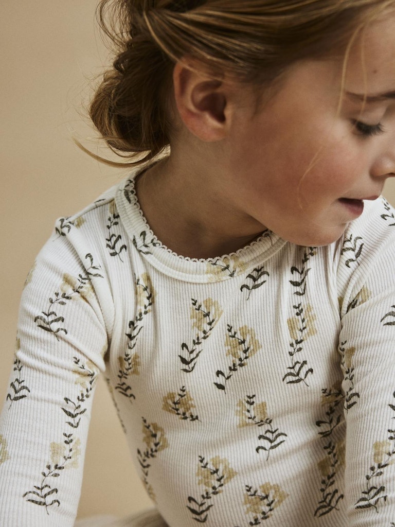 Lil' Atelier Bluse LS Gavo Slim Coconut Milk - Billede 5
