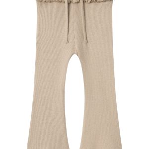 Lil' Atelier Bukser Sophia Slim Bootcut Leggins Travertine