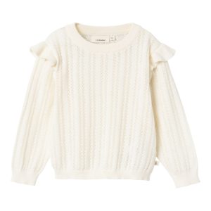 Lil' Atelier Bluse LS Strik Nina Coconut Milk