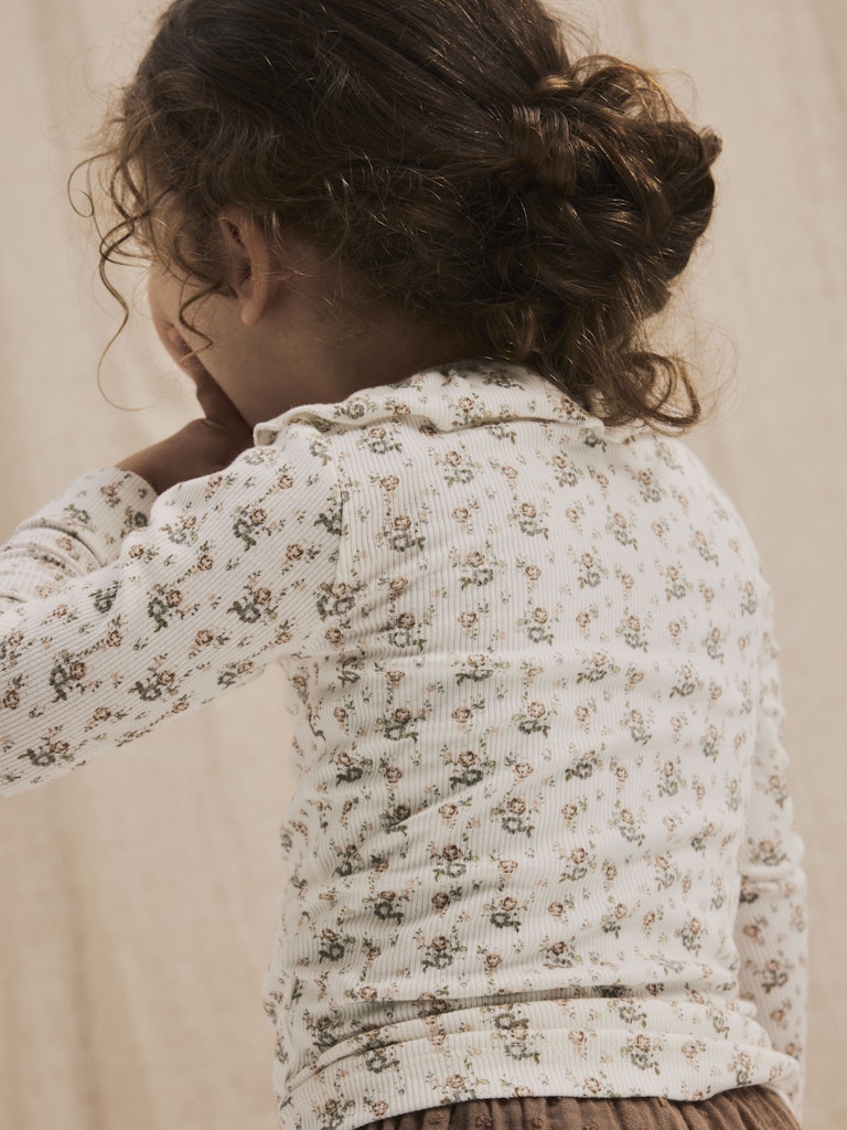Lil' Atelier Bluse LS Gago Kni Slim Coconut Milk - Billede 4