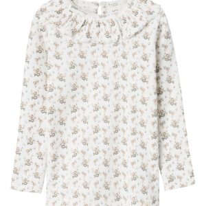 Lil' Atelier Bluse LS Gago Kni Slim Coconut Milk