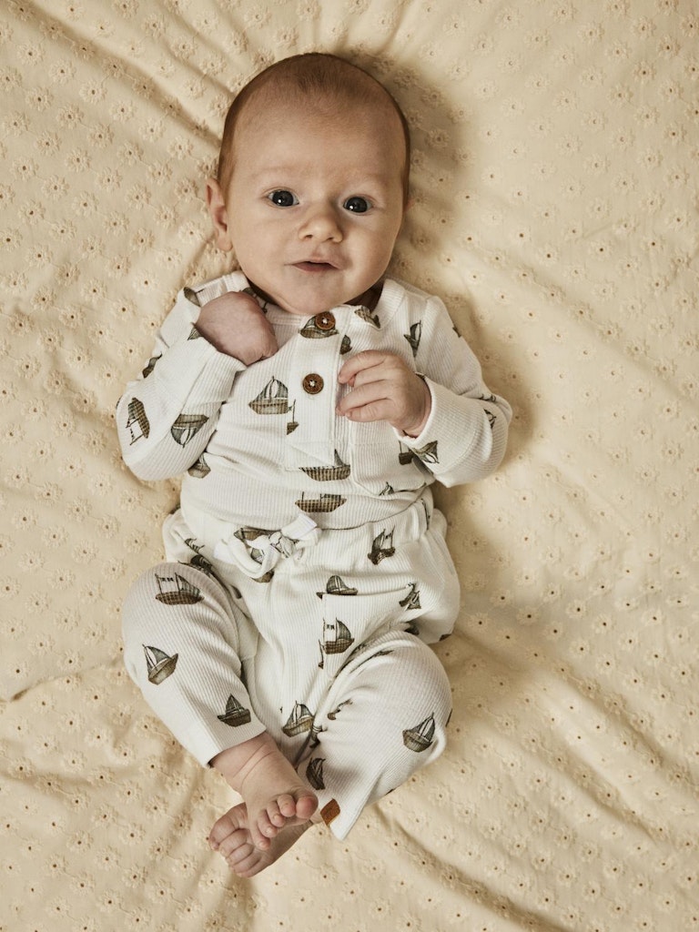 Lil' Atelier bukser Gavo Loose Coconut Milk - Billede 4
