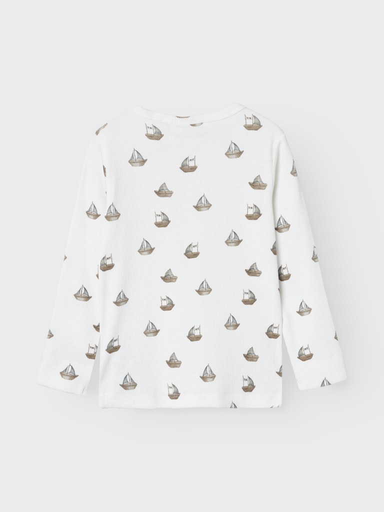Lil' Atelier Bluse LS Gavo Slim Coconut Milk - Billede 3