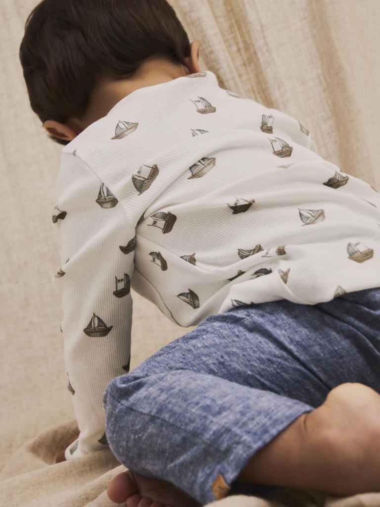 Lil' Atelier Bluse LS Gavo Slim Coconut Milk - Billede 4