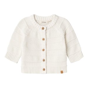 Lil' Atelier Cardigan LS Strik Larson Coconut milk
