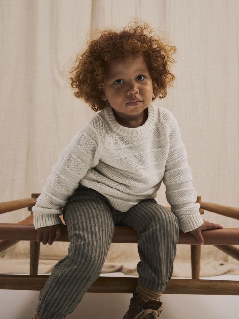 Lil' Atelier Bluse LS Strik Larson Coconut Milk - Billede 4