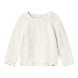 Lil' Atelier Bluse LS Strik Larson Coconut Milk