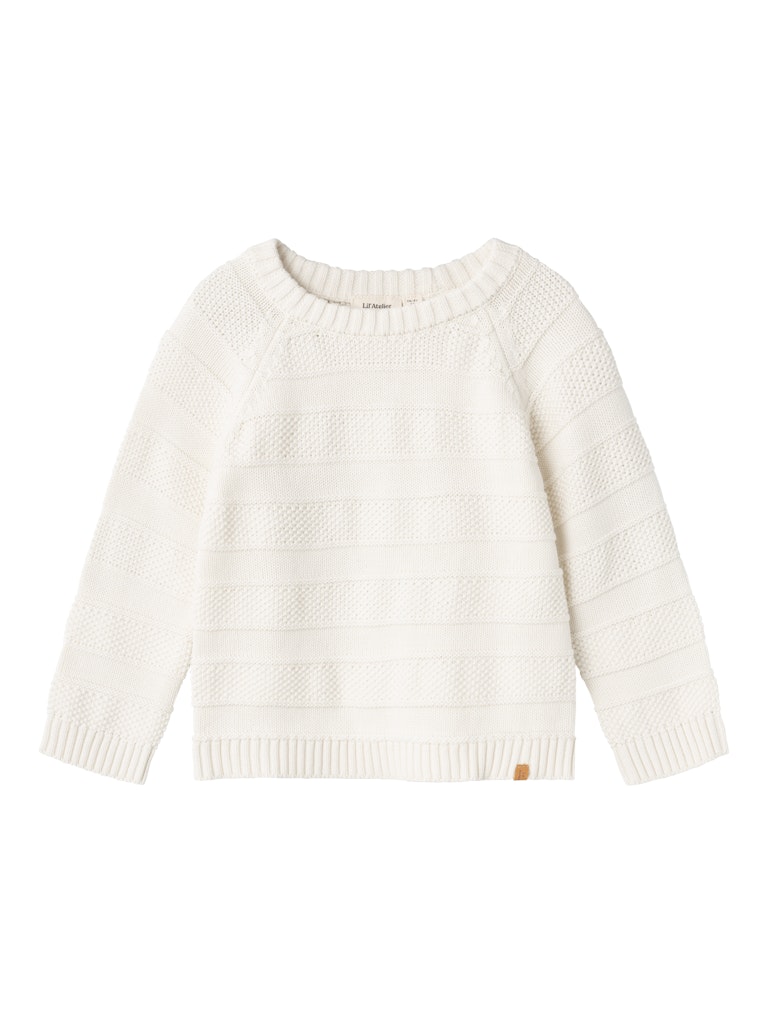 Lil' Atelier Bluse LS Strik Larson Coconut Milk