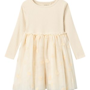 Name It Kjole LS Najas Summer Sand