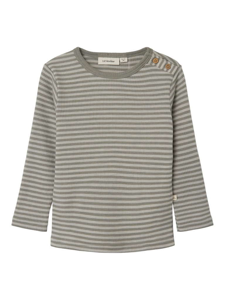 Lil' Atelier Uld Bluse LS Fable Laurel Oak