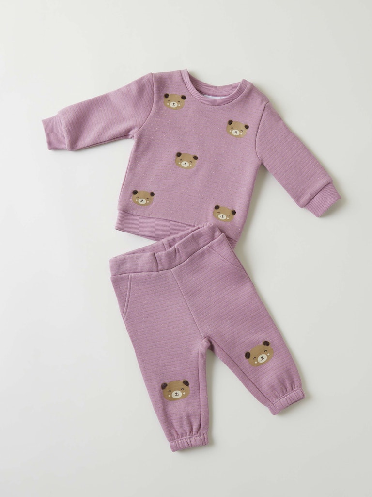 Name It Sweatshirt LS Baby Olvine Mauve Orhid - Billede 4