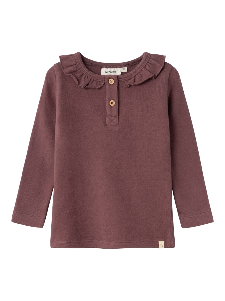 Lil' Atelier Bluse LS Thoro Hou Slim Rose Brown