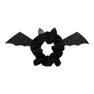 Name It Hårelastik Scrunchie Halloween Booh Black