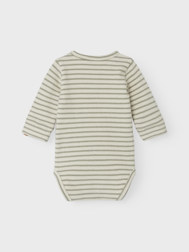Lil' Atelier Body LS Thoro Slim Stripe Birch - Billede 2