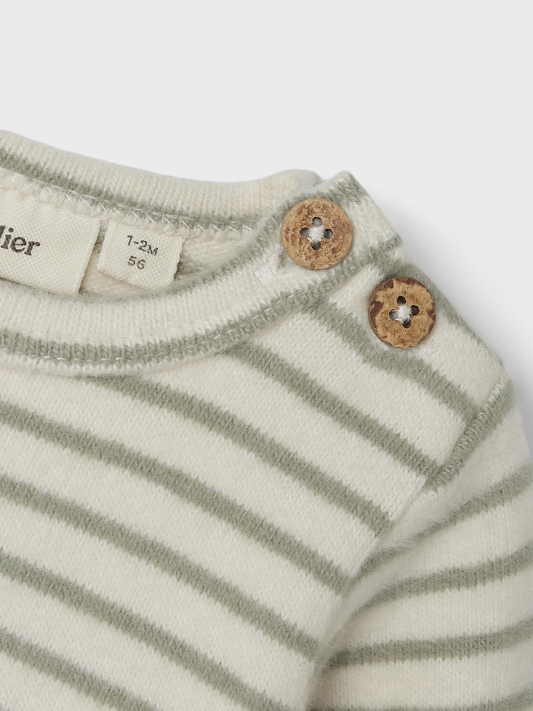 Lil' Atelier Body LS Thoro Slim Stripe Birch - Billede 5