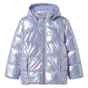 Name It Jakke Kids Molina Puffer Shiny Pastel Lilac