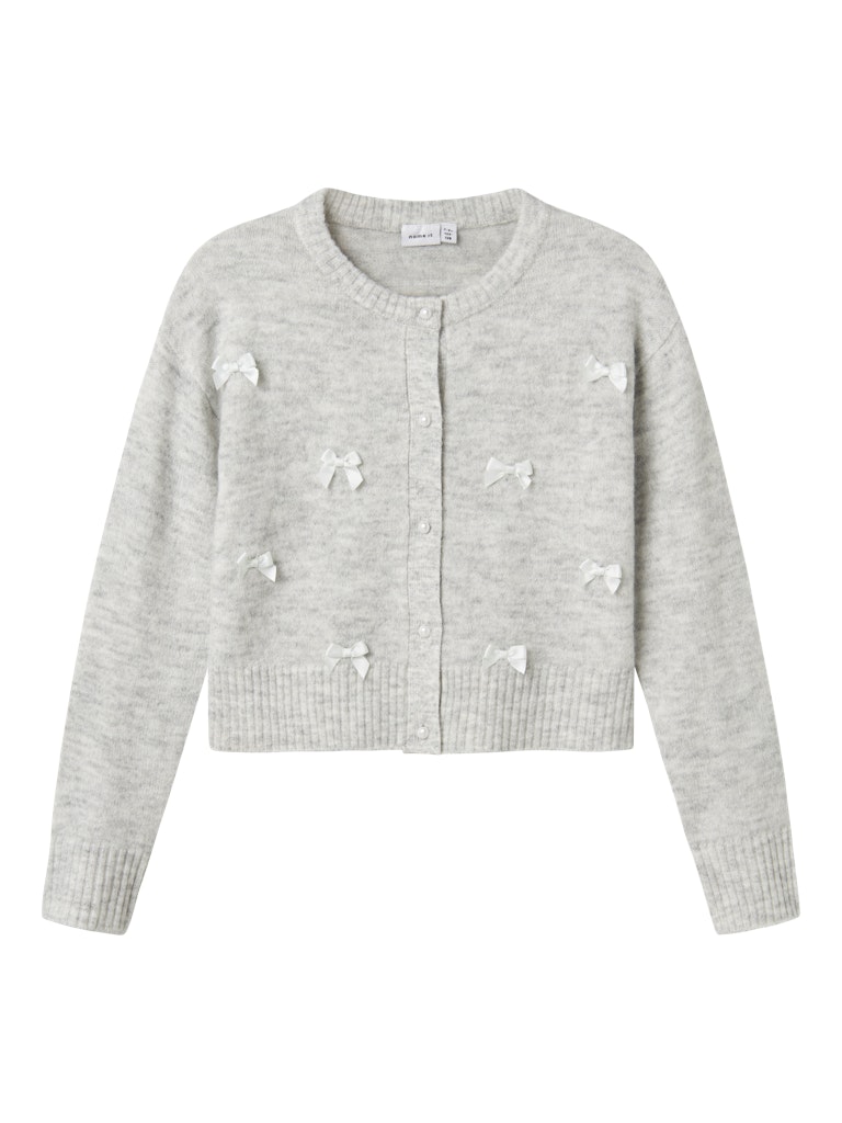 Name It Cardigan Kids LS Strik Karin Light Grey Melange
