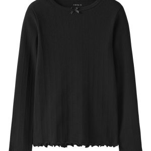 Name It T-shirt LS Kids Nolea Slim Black