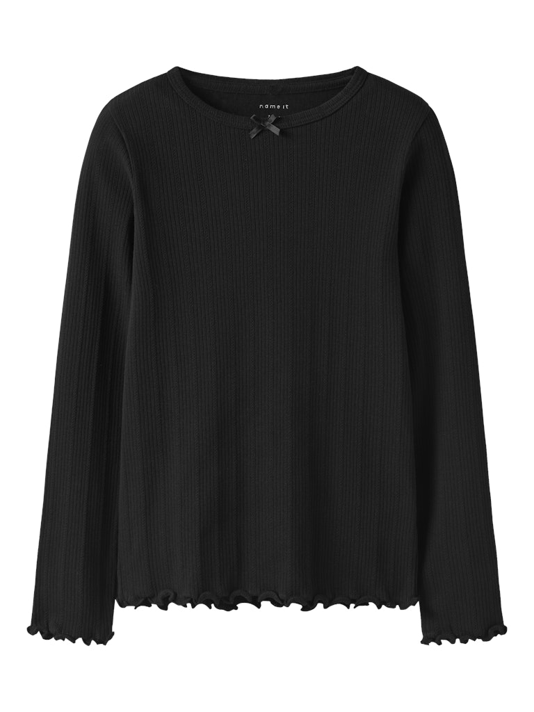 Name It T-shirt LS Kids Nolea Slim Black