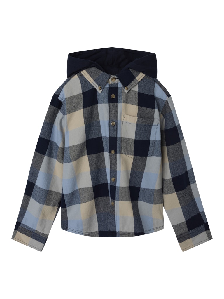 Name It Skjorte Kids LS Larry Overshirt Navy Blazer