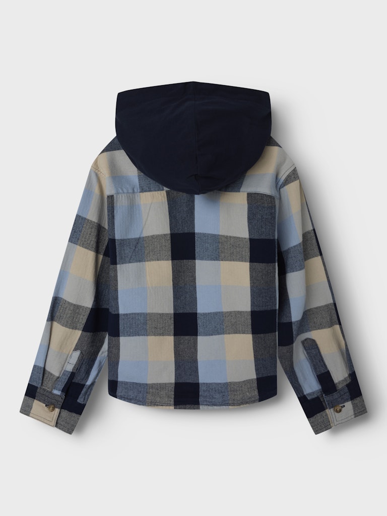 Name It Skjorte Kids LS Larry Overshirt Navy Blazer - Billede 3