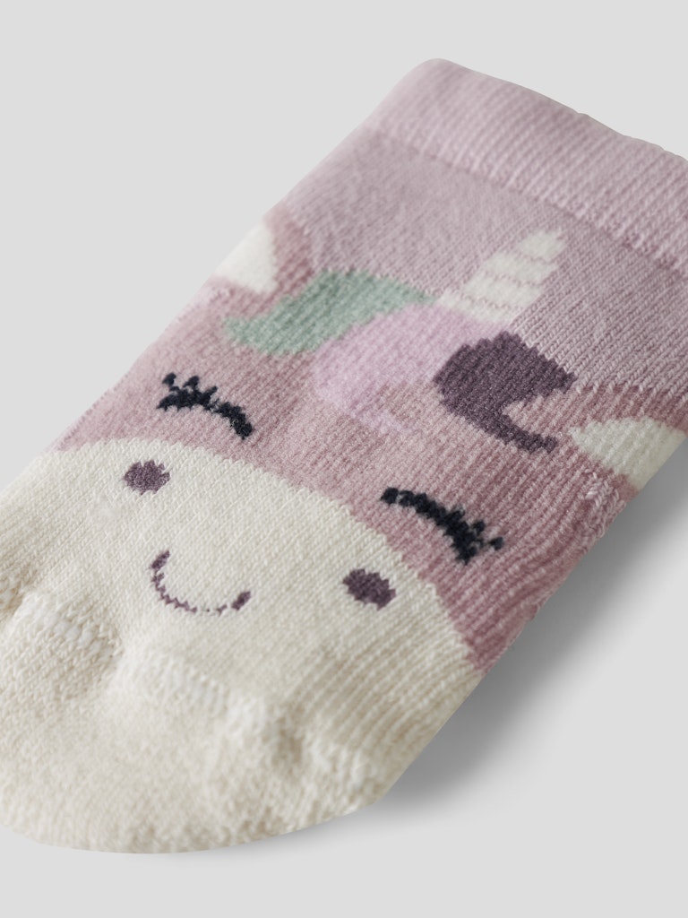 Name It Sokker Baby Unicorn Terry Frotte Burnished Lilac - Billede 2