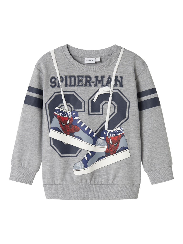 Name It Sweatshirt LS Mini Adam Spider Man Grey Melange