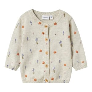 Name It Cardigan LS Strik Baby Ohio Peyote Melange