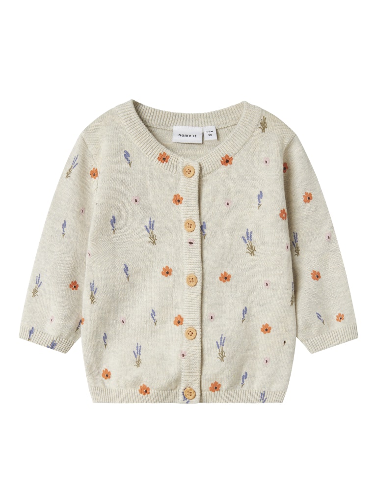 Name It Cardigan LS Strik Baby Ohio Peyote Melange
