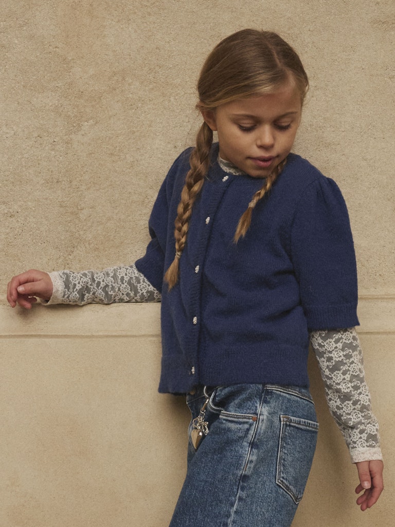 Name It Cardigan Kids LS Strik Abeth 2/4 Blueprint - Billede 4