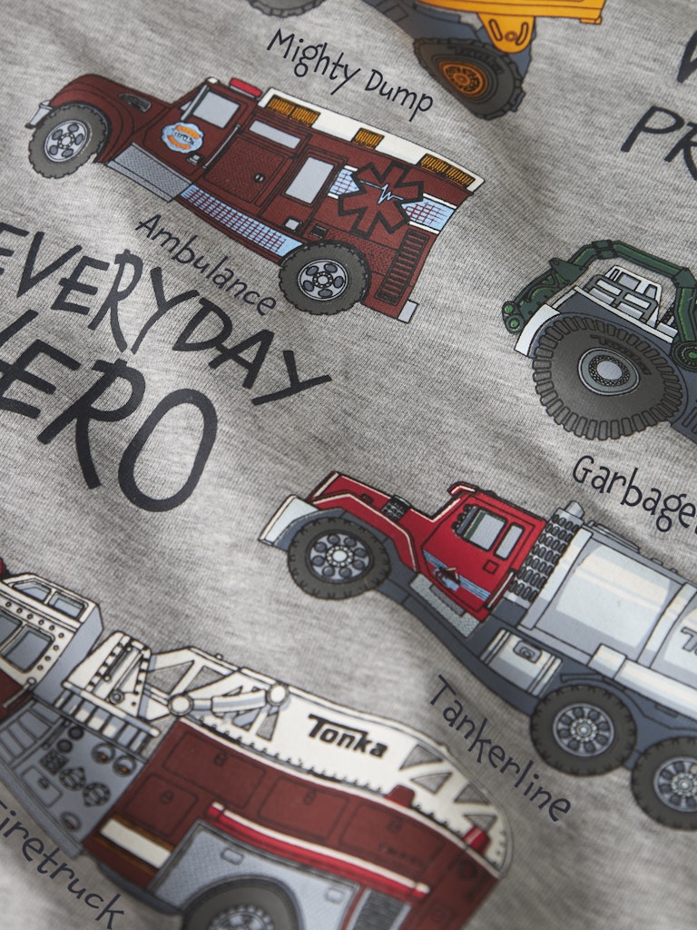Name It Sweatshirt LS Mini Orson Tonka Grey Melange - Billede 3