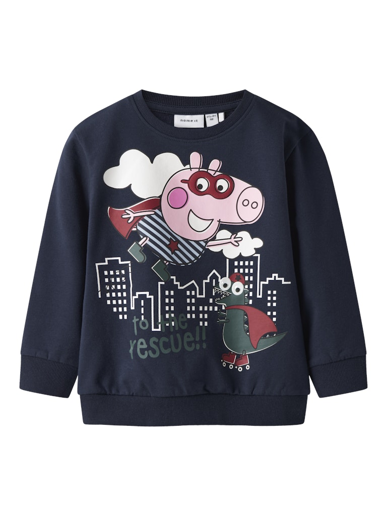 Name It Sweatshirt LS Mini Olin Gurli Gris Navy Blazer
