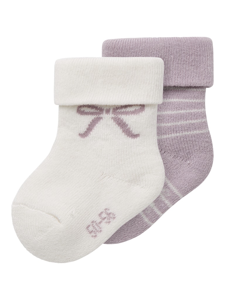 Name It Sokker Baby Rifia 2-pak Terry Frotte Keepsake Lilac