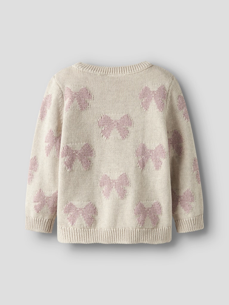 Name It Sweatshirt LS Mini Rekka Strik Peyote Melange - Billede 2