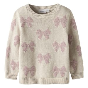 Name It Sweatshirt LS Mini Rekka Strik Peyote Melange