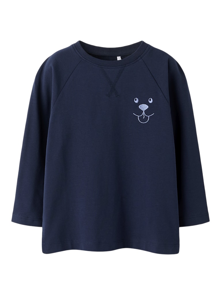 Name It T-shirt LS Mini Robbi Navy Blazer