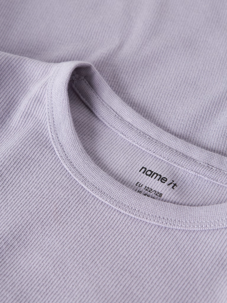Name It Top Kids LS Nakal Lavender Gray - Billede 2