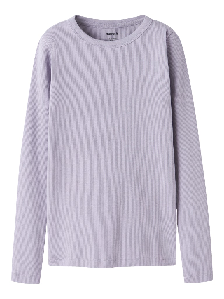 Name It Top Kids LS Nakal Lavender Gray