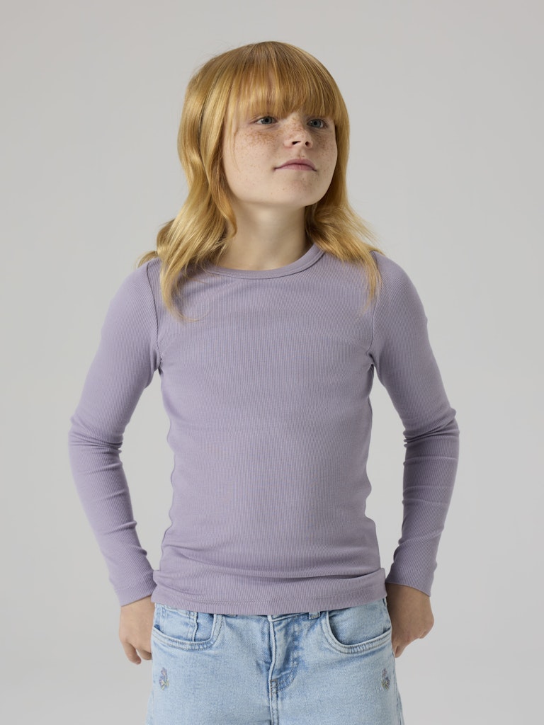 Name It Top Kids LS Nakal Lavender Gray - Billede 4